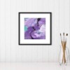 Abstract Schilderij ‘Purple Motion’ – Acryl op Hout (32x32cm)