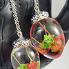 Bloemen eikel vorm ketting