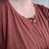 Bloemen eikel vorm ketting