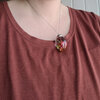 Bloemen eikel vorm ketting