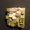 Kunstobject - De Groene Stad - papier - groen - creme