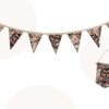 Decoratieset Vlaggenlijn + Vaantje | Tijger / Bloemenprint