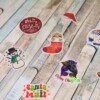 ❄️ Cricut Kerst Stickers – Holografische Sparkle Edition