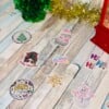 🎅 Holografische Kerst Stickers – Handgemaakt met Cricut