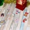 🎅 Holografische Kerst Stickers – Handgemaakt met Cricut