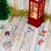 🎅 Holografische Kerst Stickers – Handgemaakt met Cricut