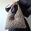 Gehaakte fluffy tas | bruin gemêleerd