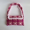Gehaakte granny square tas | Roze