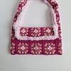 Gehaakte granny square tas | Roze
