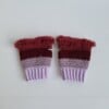 Gehaakte handschoenen - gehaakte vingerloze handschoenen | Lila, taupe en wijnrood