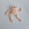 Gehaakte knuffel | Crème kikker