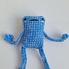 Gehaakte knuffel | Denimblauwe kikker