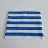 Gehaakte muts | Blauw en wit