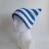 Gehaakte muts | Blauw en wit