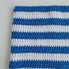 Gehaakte muts | Blauw en wit