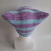 Gehaakte muts | Lila en lichtblauw