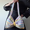 Gehaakte strik tas | Pastel