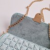 Geweven crossbody tas | Mintgroen en goud