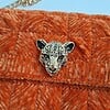 Geweven crossbody tas | Oranje en goud