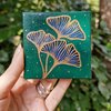 Ginkgo Blad Mini Schilderij, Kleine Kunst Acryl