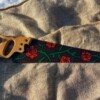 Handbeschilderde upcycled vintage metalen zaag met rode rozen