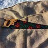 Handbeschilderde upcycled vintage metalen zaag met rode rozen