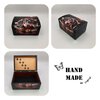 Handgedecoreerde bamboe sieradendoos ‘The Happy Puppy’’