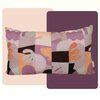 Handgemaakt kussen met fantasie print - Lila