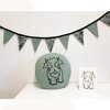 Handgemaakte decoratieset voor de dinokamer | Mintgroen