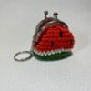 Handmade Watermelon Slice Mini Purse & Keychain