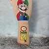 Houten Handje – Nintendo Mario Luigi en vuur bloem