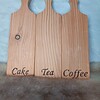 Houten serveerplankjes set
