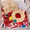 Kerstornament Knutselset – Inclusief Verf & Kwast – DIY Christmas Craft Kit voor Kinderen – Gingerbread & Wreath – Creatief Cadeau – Crafted Creations