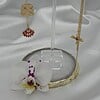 Luxe asymmetrische oorbellen goud en rood