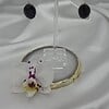 Oorbellen met zwarte kristalglas hanger