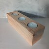 Robuuste Houten Kaarsenhouder