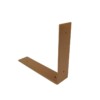 STERKSTAEL Ares Cortenstaal - industriële plankdrager – geschikt voor een plank van 20 to 25 cm – kleur brons roestig bruin – incl. bevestigingsmateriaal - poedercoating – staal - 1 stuk