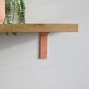STERKSTAEL Ares Dusty Rose - industriële plankdrager – geschikt voor een plank van 20 to 25 cm – kleur Oud Roze – incl. bevestigingsmateriaal - poedercoating – staal - 1 stuk