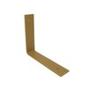 STERKSTAEL Ares Goud - industriële plankdrager – geschikt voor een plank van 20 to 25 cm – kleur goud – incl. bevestigingsmateriaal - poedercoating – staal - 1 stuk