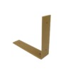 STERKSTAEL Ares Goud - industriële plankdrager – geschikt voor een plank van 20 to 25 cm – kleur goud – incl. bevestigingsmateriaal - poedercoating – staal - 1 stuk
