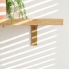 STERKSTAEL Ares Goud - industriële plankdrager – geschikt voor een plank van 20 to 25 cm – kleur goud – incl. bevestigingsmateriaal - poedercoating – staal - 1 stuk