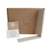 STERKSTAEL Ares Japandi Beige - industriële plankdrager – geschikt voor een plank van 20 to 25 cm – kleur Beige – incl. bevestigingsmateriaal - poedercoating – staal - 1 stuk