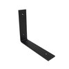 STERKSTAEL Ares Zwart - industriële plankdrager – geschikt voor een plank van 20 to 25 cm – kleur zwart – incl. bevestigingsmateriaal - poedercoating – staal - 1 stuk