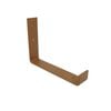 STERKSTAEL Odin Cortenstaal - industriële plankdrager – geschikt voor een plank van 20 cm – kleur brons roestig bruin – incl. bevestigingsmateriaal - poedercoating – staal - 1 stuk
