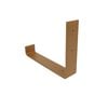 STERKSTAEL Odin Cortenstaal - industriële plankdrager – geschikt voor een plank van 20 cm – kleur brons roestig bruin – incl. bevestigingsmateriaal - poedercoating – staal - 1 stuk