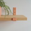 STERKSTAEL Odin Dusty Rose - industriële plankdrager – geschikt voor een plank van 20 cm – kleur oud roze – incl. bevestigingsmateriaal - poedercoating – staal - 1 stuk