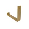 STERKSTAEL Odin Goud - industriële plankdrager – geschikt voor een plank van 20 cm – kleur goud – incl. bevestigingsmateriaal - poedercoating – staal - 1 stuk