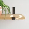 STERKSTAEL Odin Gun Metal - industriële plankdrager – geschikt voor een plank van 20 cm – kleur naturel gunmetal – incl. bevestigingsmateriaal - poedercoating – staal - 1 stuk