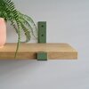 STERKSTAEL Odin Salie Groen - industriële plankdrager – geschikt voor een plank van 20 cm – kleur groen – incl. bevestigingsmateriaal - poedercoating – staal - 1 stuk
