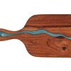 Serveerplank teak met epoxy